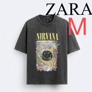 ZARA - ZARA⭐︎ NIRVANAⒸダメージTシャツ　グランジ　 ニルヴァーナ  