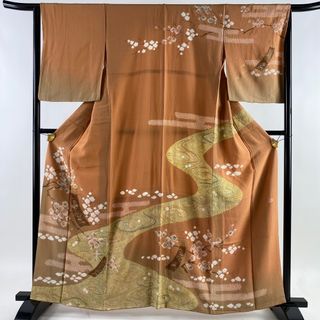 訪問着 身丈161cm 裄丈65.5cm 正絹 名品 【中古】(着物)