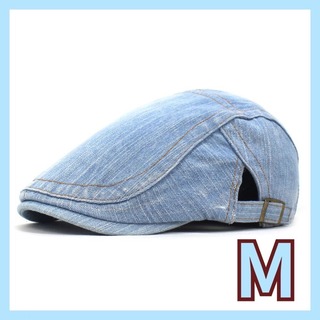 【大人気】メンズ ハンチング ベレー帽 デニム 帽子 キャップ アウトドア (ハンチング/ベレー帽)