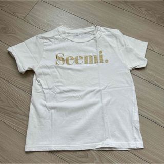 NICE CLAUP - seemi by nice claup シーミー 白 Tシャツ ゴールド