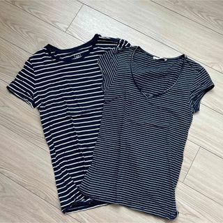 ザラ(ZARA)のボーダー Tシャツ ２枚セット ザラ GAP(Tシャツ(半袖/袖なし))