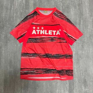 ATHLETA - Tシャツ 半袖 アスレタ ATHLETA ボーダー ロゴプリント L