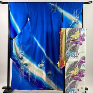 振袖 身丈160cm 裄丈67.5cm 正絹 秀品 【中古】(着物)