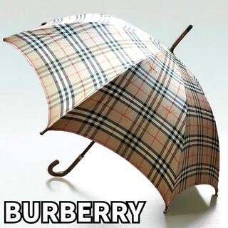 バーバリー(BURBERRY)の【時代を超越した英国スタイル✨】　BURBERRY　傘 ノバチェック ホース刺繍(傘)