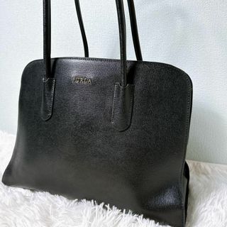 フルラ(Furla)の【美品】 フルラ マエ トートバッグ ビジネスバッグ A4 レザー 黒(トートバッグ)