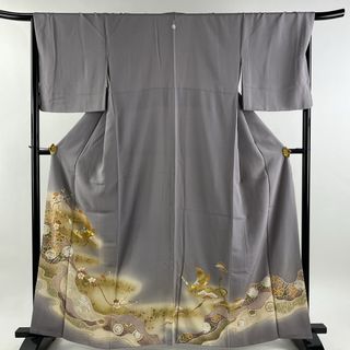 色留袖 身丈162.5cm 裄丈68cm 正絹 秀品 【中古】(着物)