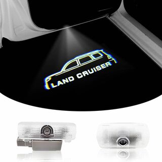 LEDロゴ投影hd 2個セット車用ドアランプ ランドクルーザー ランクル 200(蛍光灯/電球)