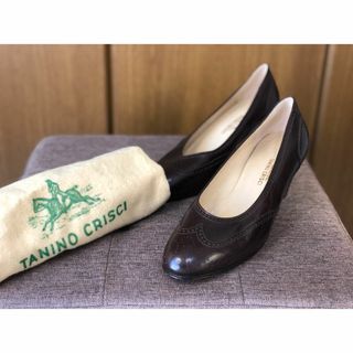 タニノクリスチー(TANINO CRISCI)の未使用|タニノクリスチー|37|24㎝|パンプス|濃茶|k1132(ハイヒール/パンプス)