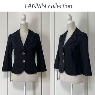 LANVIN COLLECTION - 【日本製】LANVIN COLLECTION 七分袖 コットンジャケット