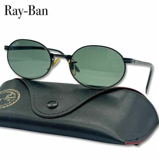 レイバン(Ray-Ban)の希少 レイバン サングラス ブラック 黒 ヴィンテージ スリム ウェリントン型(サングラス/メガネ)