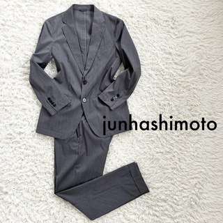 ジュンハシモト(junhashimoto)のjunhashimoto メンズスーツセットアップ　グレーストライプ　2(セットアップ)