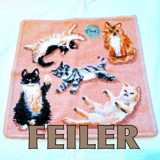 フェイラー(FEILER)の新品、未使用！　FEILER ネコちゃんハンカチ　フェイラー(ハンカチ)