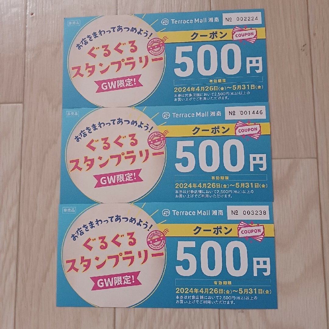 テラスモール湘南　クーポン券 チケットの優待券/割引券(その他)の商品写真