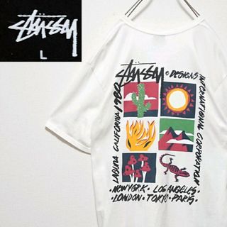 ステューシー(STUSSY)の希少 ステューシー 両面 ロゴ オーバーサイズ 半袖 Tシャツ(Tシャツ/カットソー(半袖/袖なし))