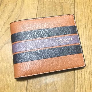 コーチ(COACH)の【美品】COACH メンズ 二つ折り財布(折り財布)