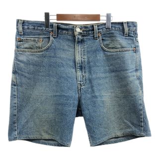 リーバイス(Levi's)の00年代 Levi's リーバイス 505 デニム ショートパンツ ブルー (メンズ W38) 中古 古着 Q5420(ショートパンツ)