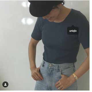 UNIQLO - ユニクロルメール　半袖ニット