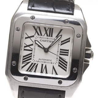 カルティエ(Cartier)のカルティエ CARTIER W20126X8 サントス100 MM 自動巻き ボーイズ _814383(腕時計(アナログ))