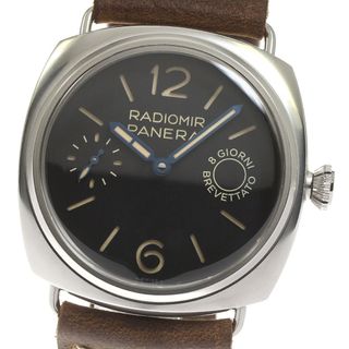 パネライ(PANERAI)のパネライ PANERAI PAM00992 ラジオミール 8デイズ スモールセコンド 手巻き メンズ 良品 箱・保証書付き_815174(腕時計(アナログ))