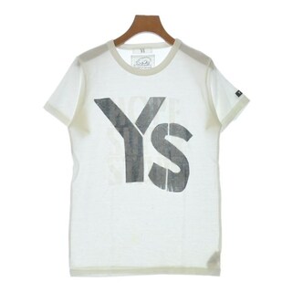 ワイズ(Y's)のY's ワイズ Tシャツ・カットソー 2(S位) 白 【古着】【中古】(カットソー(半袖/袖なし))