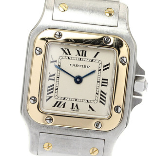 カルティエ(Cartier)のカルティエ CARTIER W20012C4 サントスガルベSM コンビ クォーツ レディース _812350(腕時計)