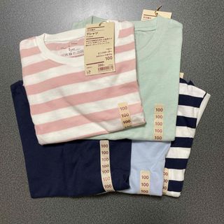 ムジルシリョウヒン(MUJI (無印良品))の無印良品　半袖　100サイズ　5着(Tシャツ/カットソー)