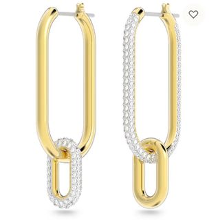 スワロフスキー(SWAROVSKI)のスワロフスキー Time フープピアス アシンメトリーデザイン(ピアス)