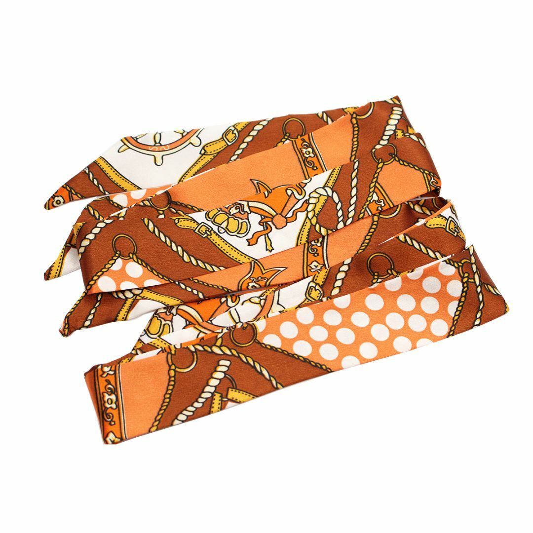 送料無料S9 スカーフ バッグ用スカーフ 細スカーフ ハンドルスカーフ 2枚組 レディースのファッション小物(バンダナ/スカーフ)の商品写真