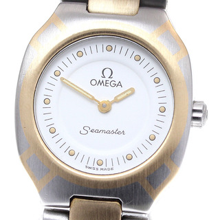 オメガ(OMEGA)のオメガ OMEGA シーマスター ポラリス クォーツ レディース 良品 _812429(腕時計)