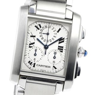 カルティエ(Cartier)のカルティエ CARTIER W51001Q3 タンクフランセーズ クロノリフレックス クォーツ メンズ _801212(腕時計(アナログ))