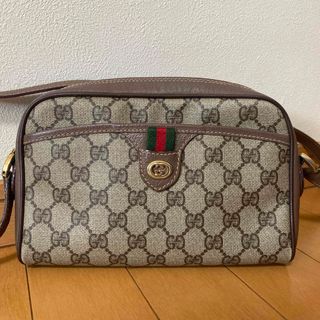 グッチ(Gucci)の【美品】グッチ ミニ ショルダーバッグ シェリーライン インターロッキング GG(ショルダーバッグ)