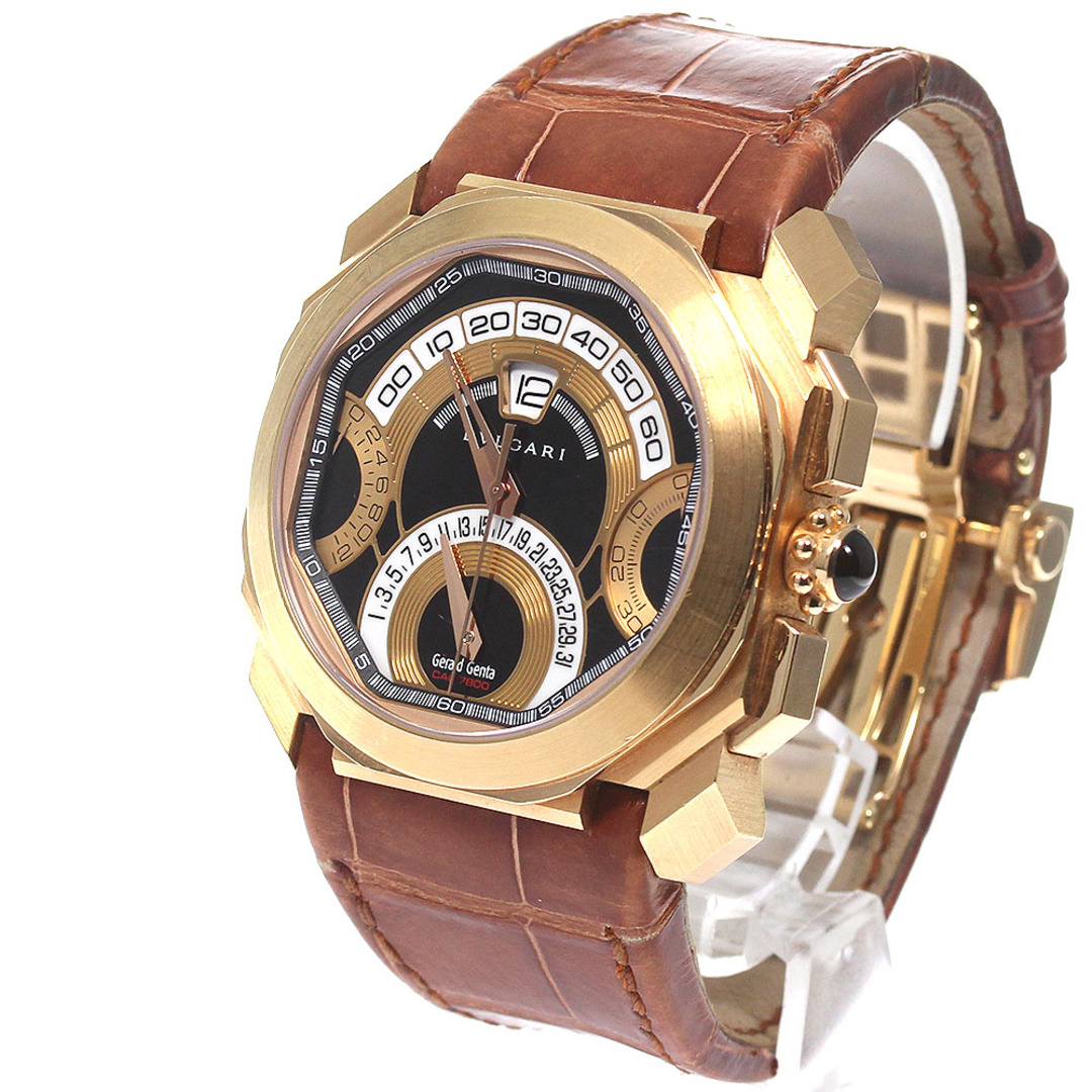 BVLGARI(ブルガリ)のブルガリ BVLGARI BGOP45GCHQR ジェラルド・ジェンタ オクトバイレトロ K18PG 自動巻き メンズ 箱・保証書付き_793030 メンズの時計(腕時計(アナログ))の商品写真