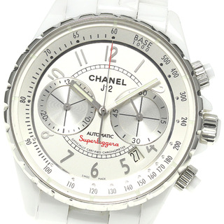 シャネル(CHANEL)のシャネル CHANEL H3410 J12 スーパーレッジェーラ クロノグラフ 自動巻き メンズ _385218(腕時計(アナログ))