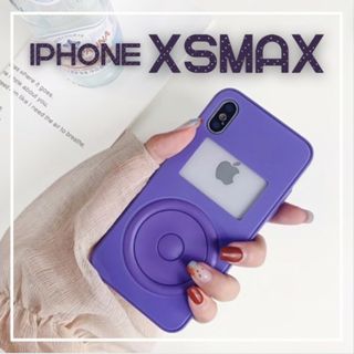 iPodデザイン iPhoneケース 紫 パープル iPhoneXSMax 新品(iPhoneケース)