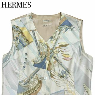 Hermes - エルメス シルク100% ベスト 表記サイズ38 洋服 レディース メンズ