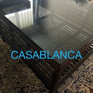 CASABLANCA ガラステーブル(ローテーブル)