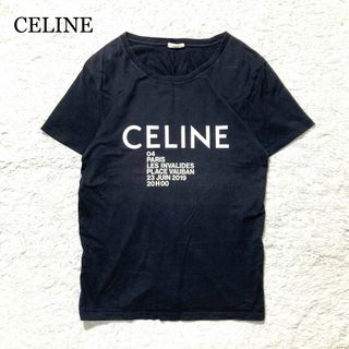 celine - 【希少】CELINE セリーヌ Tシャツ ブラック 黒 ロゴ 英字 ユニセックス