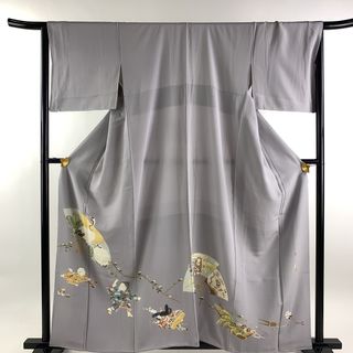 色留袖 身丈159cm 裄丈66.5cm 正絹 優品 【中古】(着物)