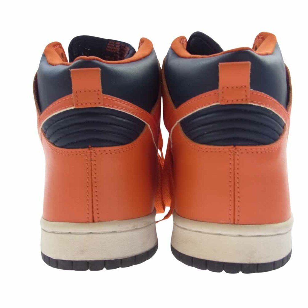 NIKE(ナイキ)のNIKE ナイキ スニーカー 630335-481 Dunk High LE College orange/Obsidian 1999ナイキ ダンク ハイ スニーカー オレンジ系 ネイビー系 28.5cm【中古】 メンズの靴/シューズ(スニーカー)の商品写真