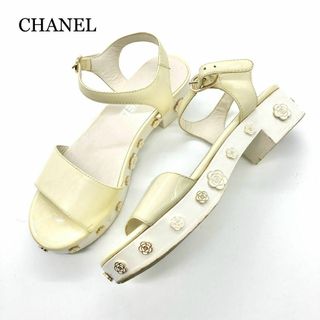 シャネル(CHANEL)の【超希少】CHANEL シャネル サンダル カメリア ココマーク G31754(サンダル)