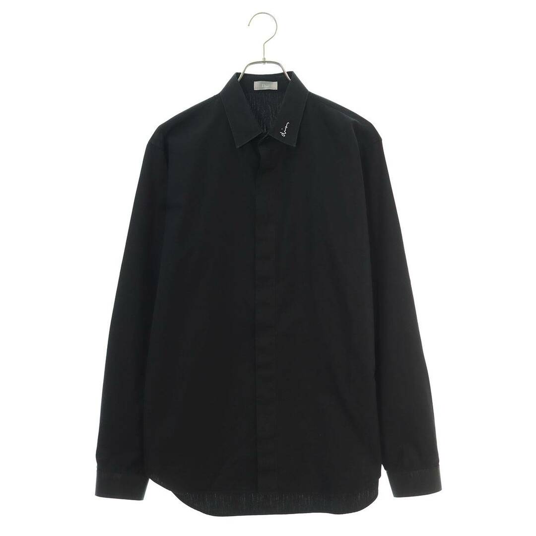 DIOR HOMME - ディオールオム 463C541W6680 襟ロゴ刺繍比翼 DIOR HOMME - ディオールオム 463C541W6680 襟ロゴ刺繍比翼