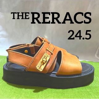 ザリラクス(THE RERACS)のTHE RERACS リラクス サンダル 箱付き ブラウン 24.5cm レザー(サンダル)