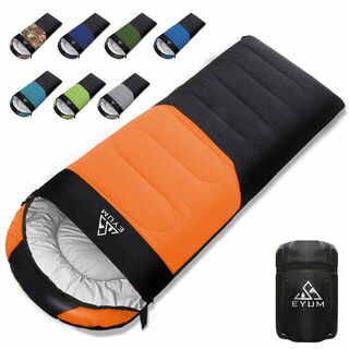 EYUM 寝袋 シュラフ 封筒型 超軽量 超暖かい 耐寒防水 コンパクト 簡単収(寝袋/寝具)