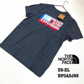 THE NORTH FACE - 【新品】US-XL ノースフェイス Tシャツ 半袖 EXPLORING グレー