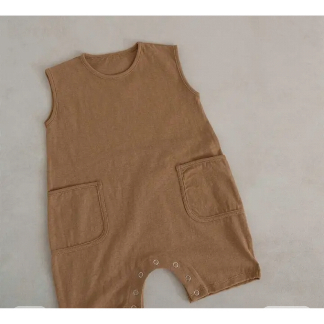 新生児用ロンパース,綿100%  キッズ/ベビー/マタニティのキッズ服男の子用(90cm~)(Tシャツ/カットソー)の商品写真