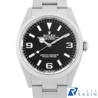 ロレックス(ROLEX)のロレックス エクスプローラーI 124270 ブラック ランダム番 メンズ 中古 腕時計(腕時計(アナログ))