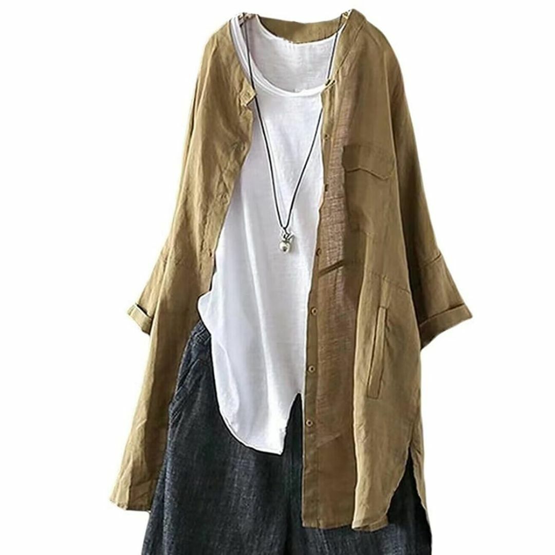[Celetree] シャツ ロング レディース ロングシャツ カーディガン 薄 レディースのファッション小物(その他)の商品写真