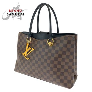 ルイヴィトン(LOUIS VUITTON)のLOUIS VUITTON ルイヴィトン ダミエ エベヌ リバーサイド ブラウン 茶 ブラック 黒 ゴールド金具 PVC N40050 ハンドバッグ トートバッグ レディース 405877 【中古】(ハンドバッグ)