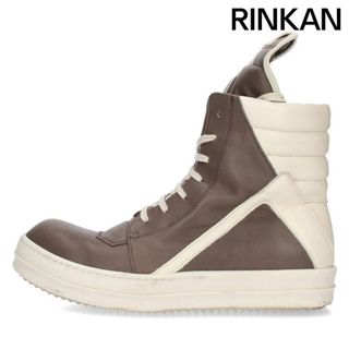 リックオウエンス(Rick Owens)のリックオウエンス  22AW  GEOBASKET ジオバスケットレザーハイカットスニーカー メンズ 42(スニーカー)