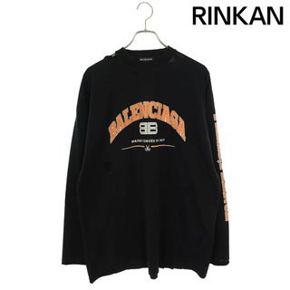 バレンシアガ(Balenciaga)のバレンシアガ  681046 TLVJ1 クラッシュ加工オーバーサイズ長袖カットソー メンズ 1(Tシャツ/カットソー(七分/長袖))